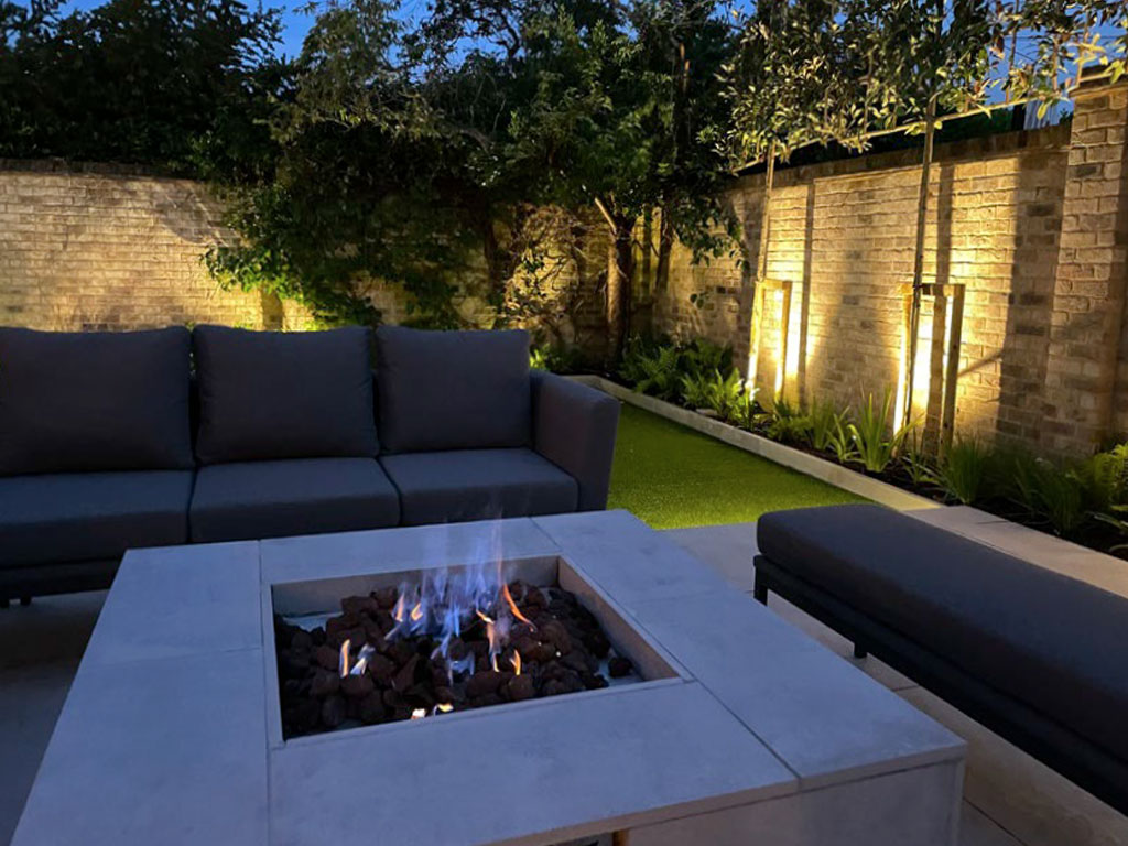 Porcelain Gas Fire Pit Marlow