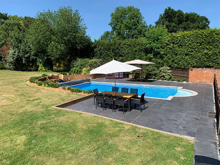 Garden Swimming Pool Winter Hill